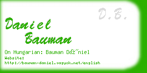 daniel bauman business card